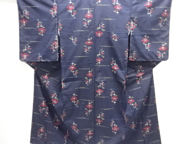 JAPANESE KIMONO / TSUMUGI / FLOWER 